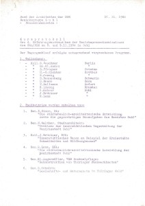 BdA_1984-11-26 Bez-Gruppe Suhl_Protokoll 4. Erfahrungsaustausch